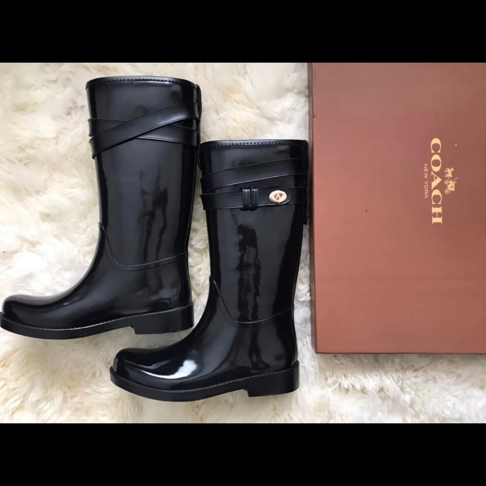 BRAND NEW Coach rainboots